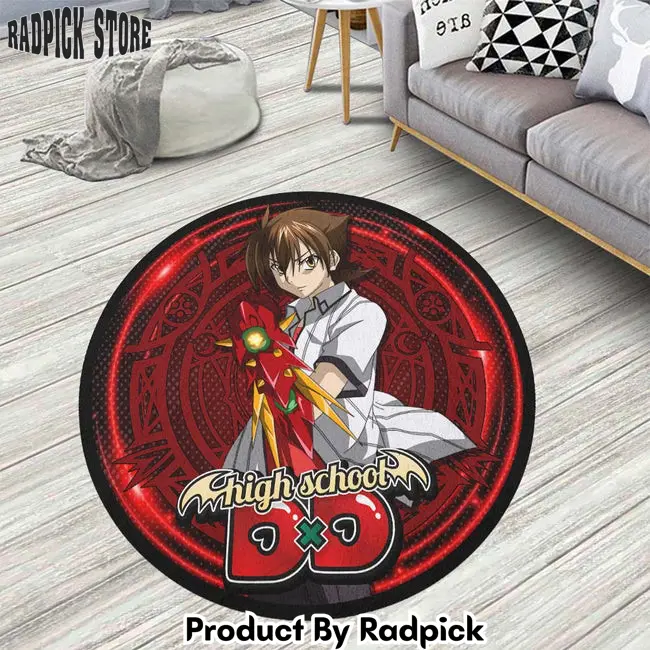 Issei hyoudou round rug custom high school dxd anime circle carpet  rp5954509